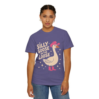 Silly Goose on the Loose Tee – Funny Cowboy Comfort Colors T-Shirt