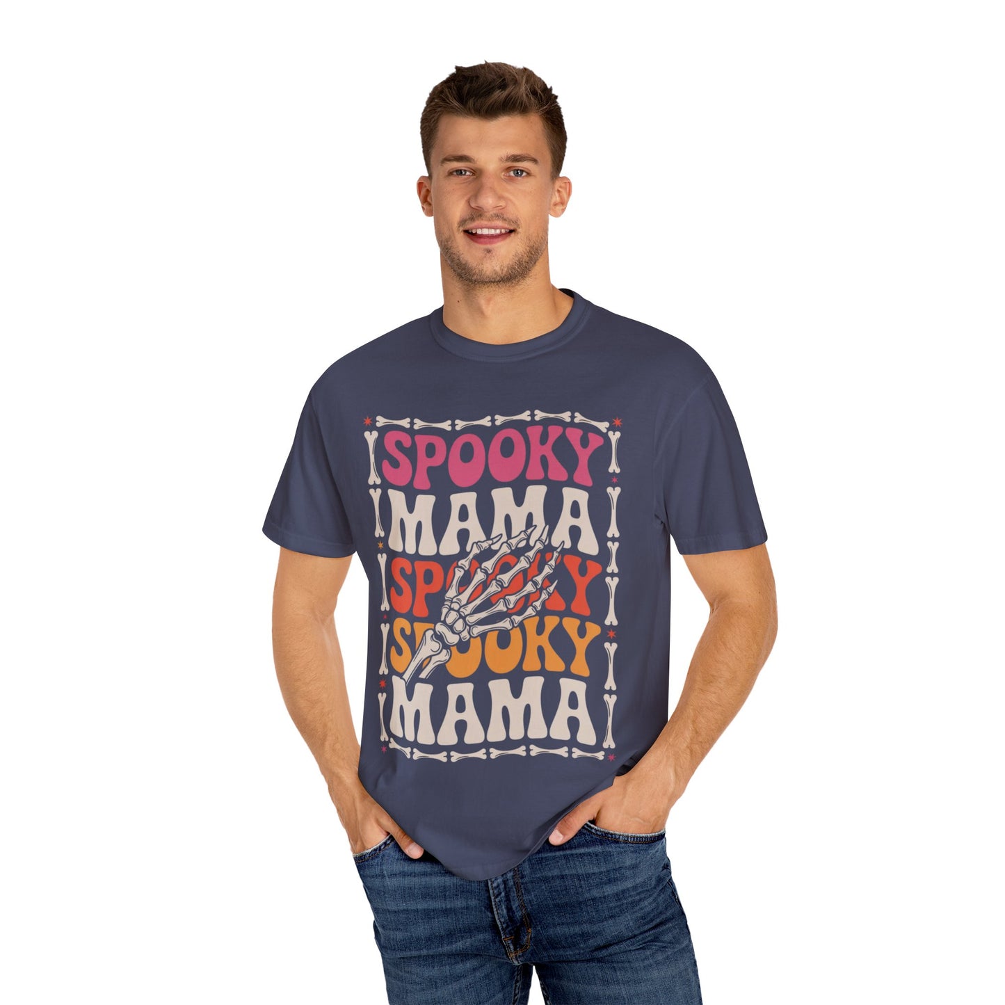 Spooky Mama Tee – Retro Halloween Skeleton Shirt