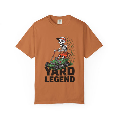 Yard Legend Skeleton Tee – Funny Lawn Mowing Comfort Colors T-Shirt