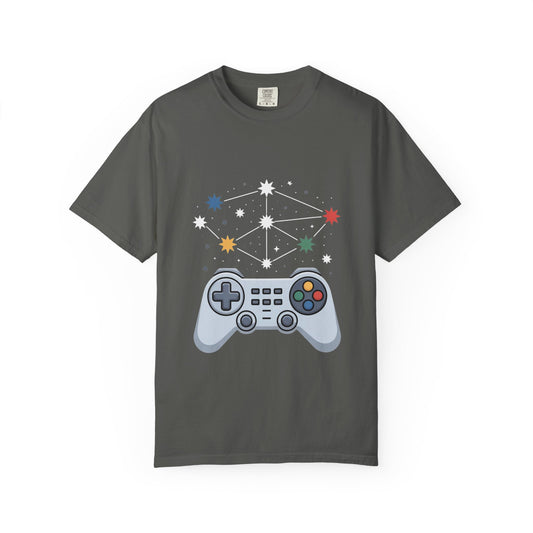 Game Galaxy Tee – Cosmic Gaming Controller Comfort Colors T-Shirt