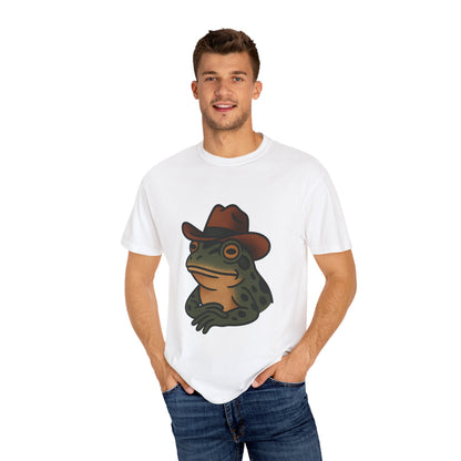 Cowboy Frog Tattoo Tee – Comfort Colors Unisex Garment-Dyed T-Shirt