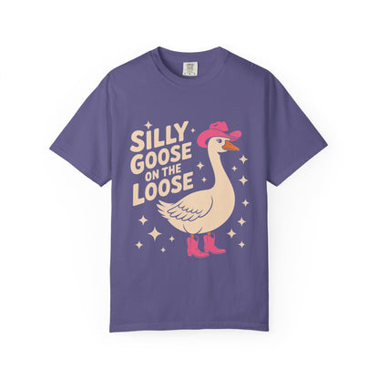 Silly Goose on the Loose Tee – Funny Cowboy Comfort Colors T-Shirt