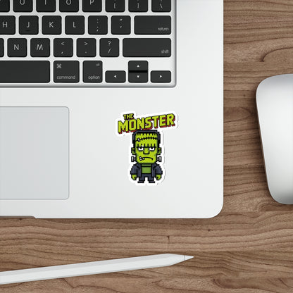 Monster Pixel Art Sticker – Die-Cut Vinyl Sticker