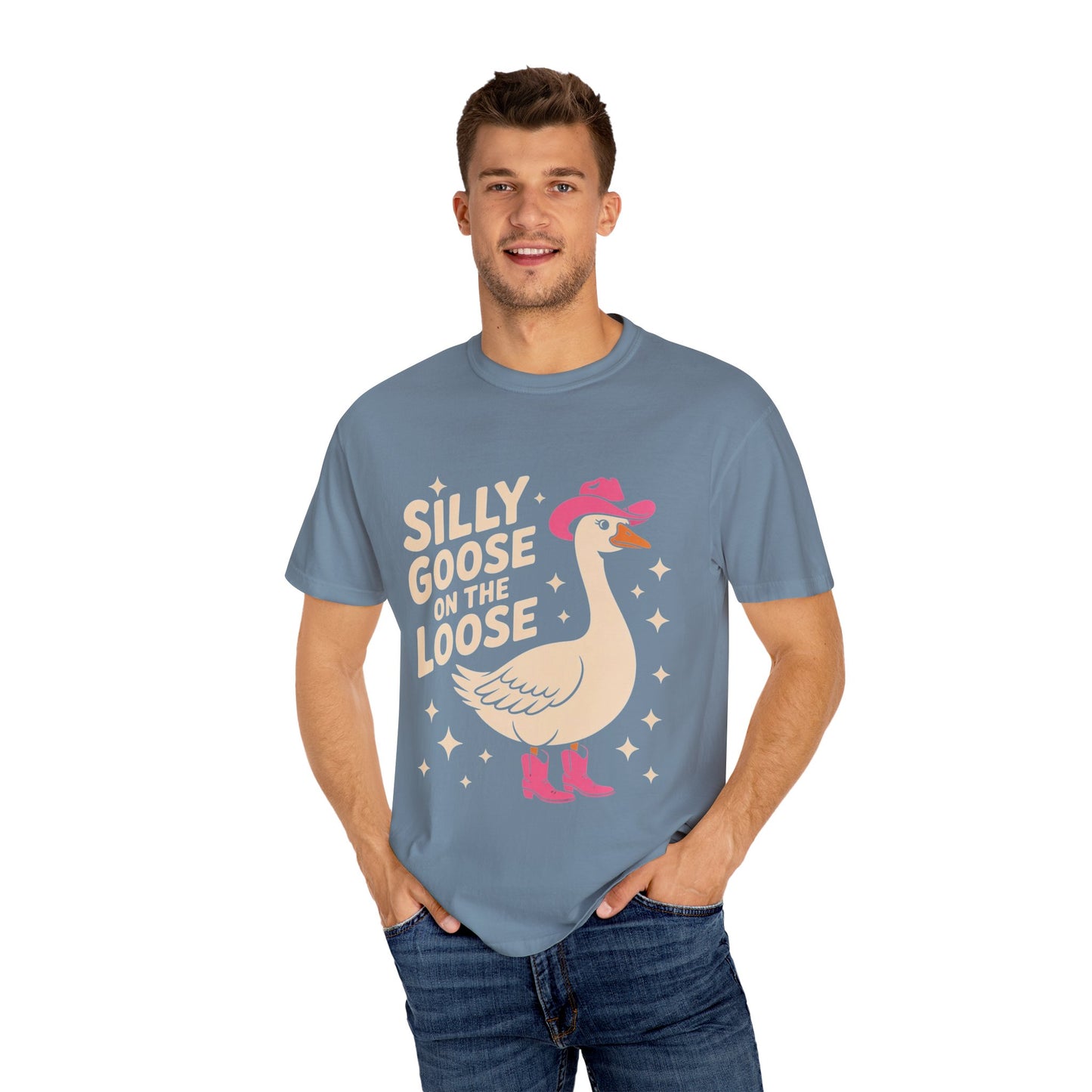Silly Goose on the Loose Tee – Funny Cowboy Comfort Colors T-Shirt