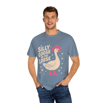 Silly Goose on the Loose Tee – Funny Cowboy Comfort Colors T-Shirt
