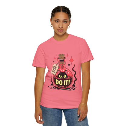 Evil Cat Potion Tee – Gothic Bottle Familiar Comfort Colors T-Shirt