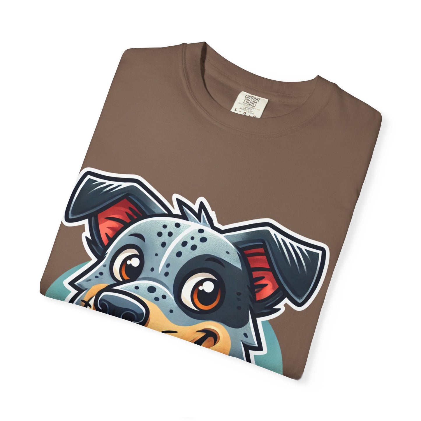 Comfort Colors Unisex Garment-Dyed T-Shirt | Hand-Drawn Blue Heeler (Australian Cattle Dog) Graphic Tee