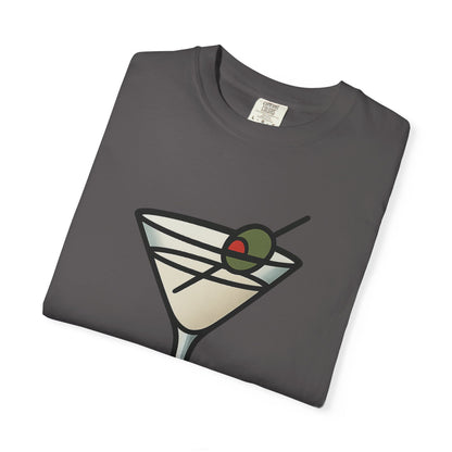Classic Martini Glass Tee – Comfort Colors Unisex Garment-Dyed T-Shirt
