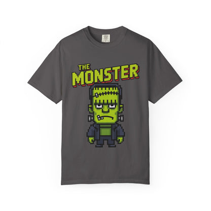 The Monster Pixel Art Tee – Retro Frankenstein Gaming Shirt