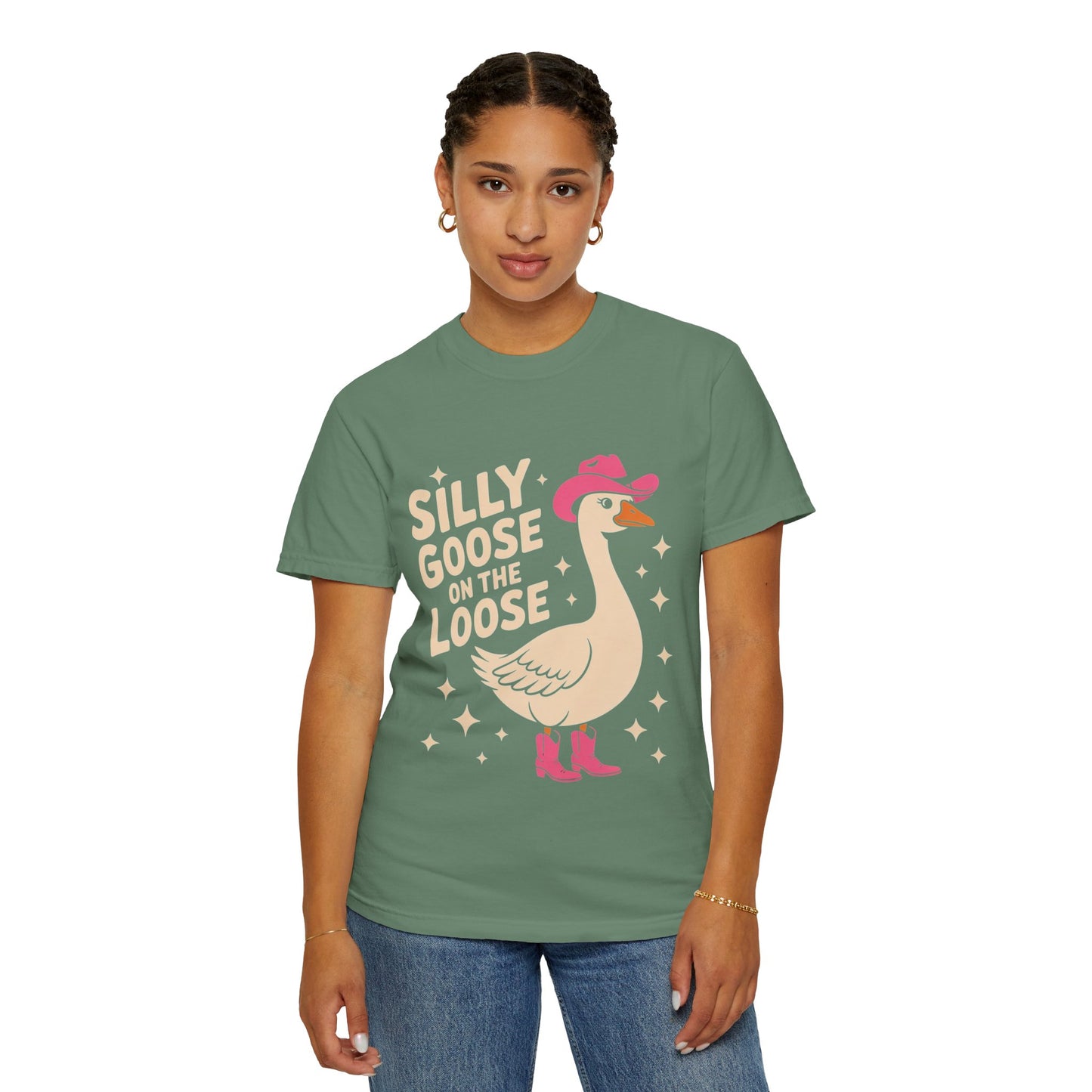 Silly Goose on the Loose Tee – Funny Cowboy Comfort Colors T-Shirt