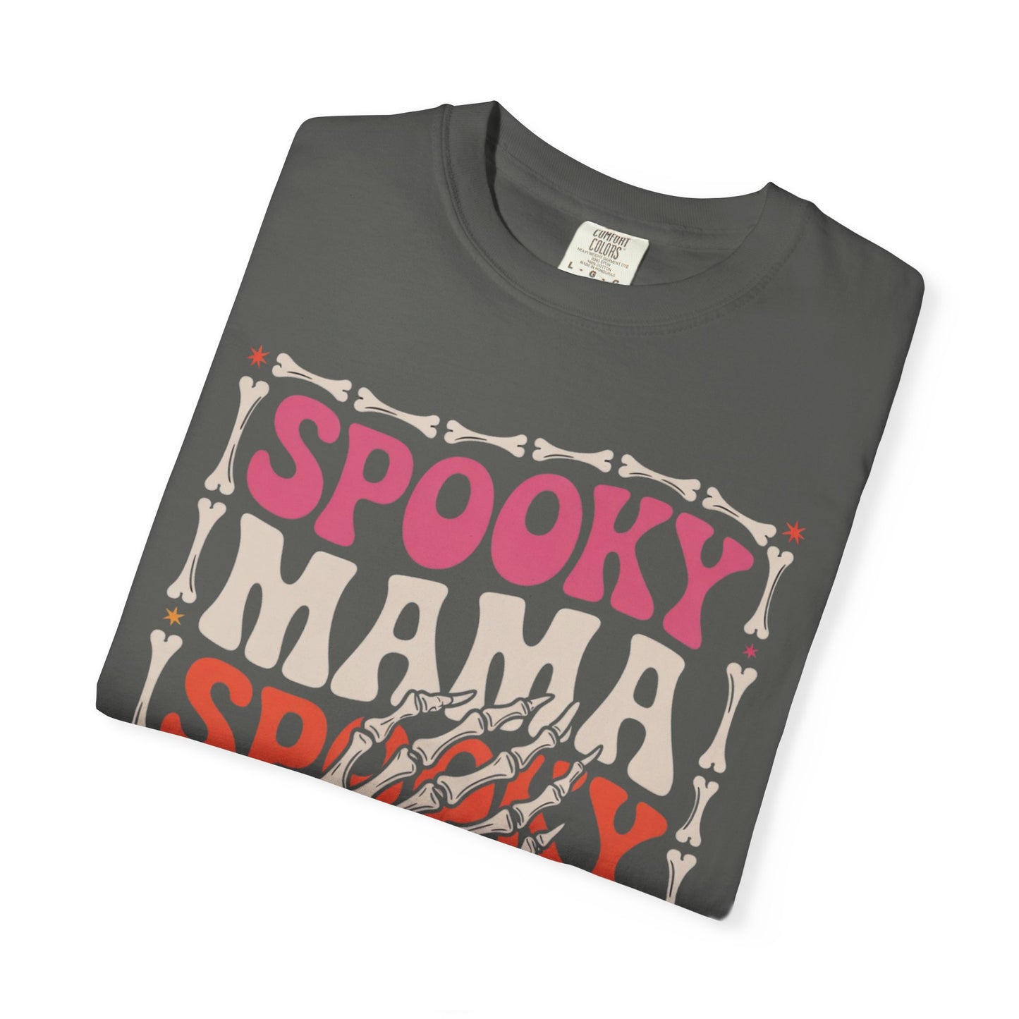 Spooky Mama Tee – Retro Halloween Skeleton Shirt