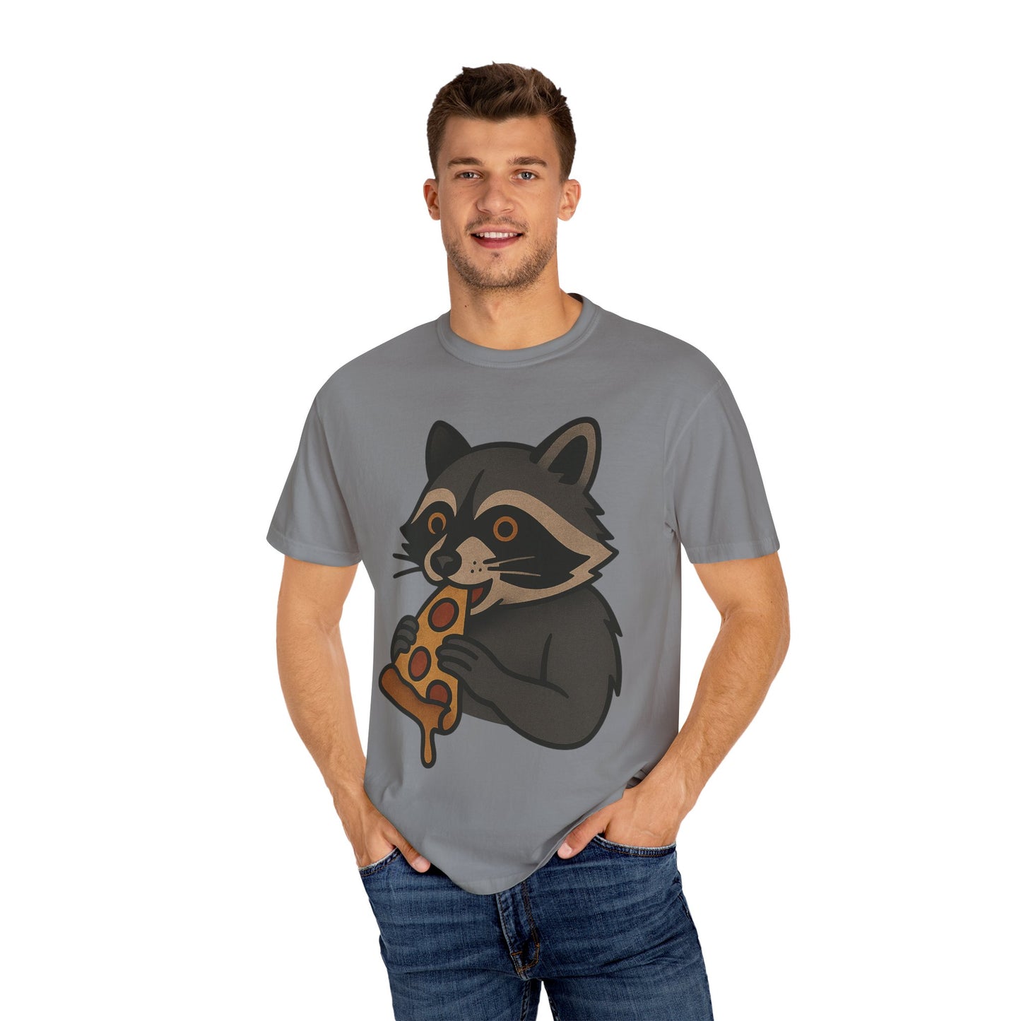 Pizza Bandit Raccoon Tee – Comfort Colors Unisex Garment-Dyed T-Shirt