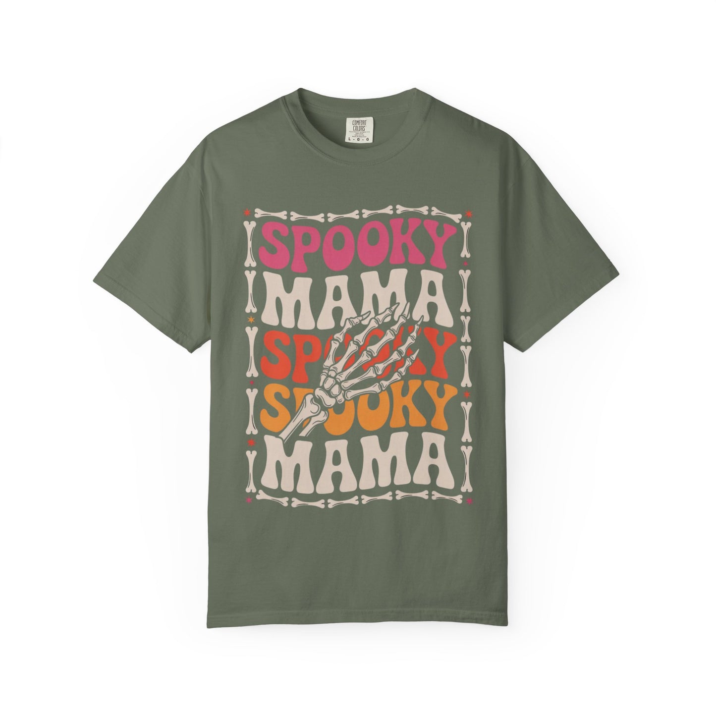 Spooky Mama Tee – Retro Halloween Skeleton Shirt