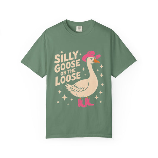 Silly Goose on the Loose Tee – Funny Cowboy Comfort Colors T-Shirt