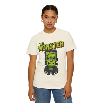 The Monster Pixel Art Tee – Retro Frankenstein Gaming Shirt