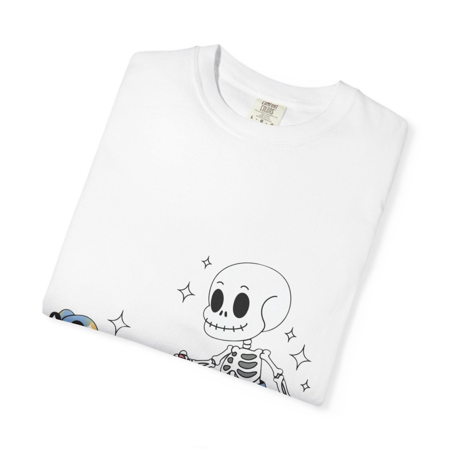 Dino Walk Tee – Skeleton Walking Rainbow Dinosaur Shirt