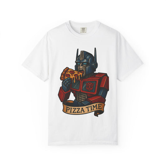 Pizza Time Bot Tee – Comfort Colors Unisex Garment-Dyed T-Shirt