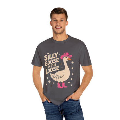 Silly Goose on the Loose Tee – Funny Cowboy Comfort Colors T-Shirt