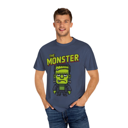 The Monster Pixel Art Tee – Retro Frankenstein Gaming Shirt