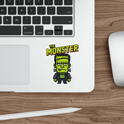 Monster Pixel Art Sticker – Die-Cut Vinyl Sticker