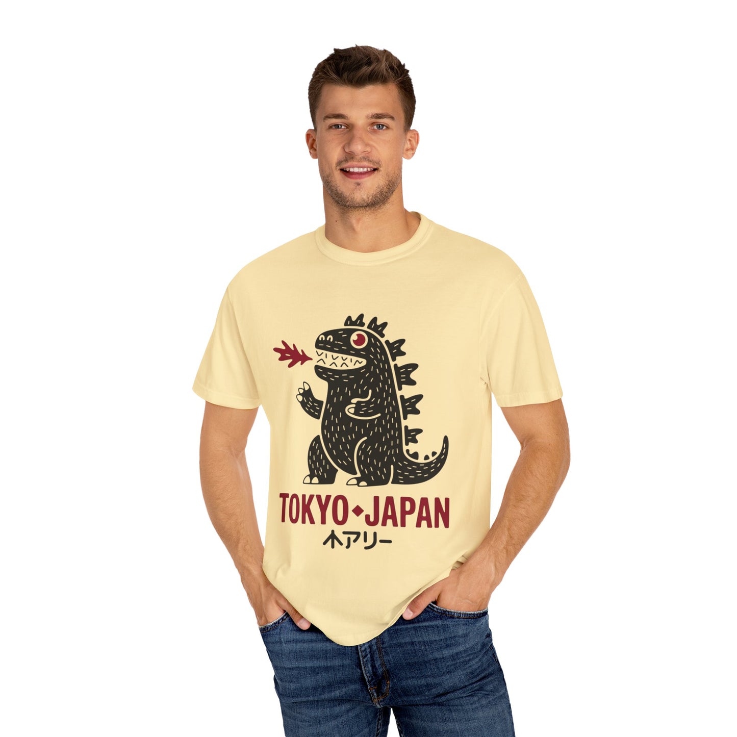 Tokyo Kaiju Tee – Cute Fire-Breathing Monster Graphic Shirt