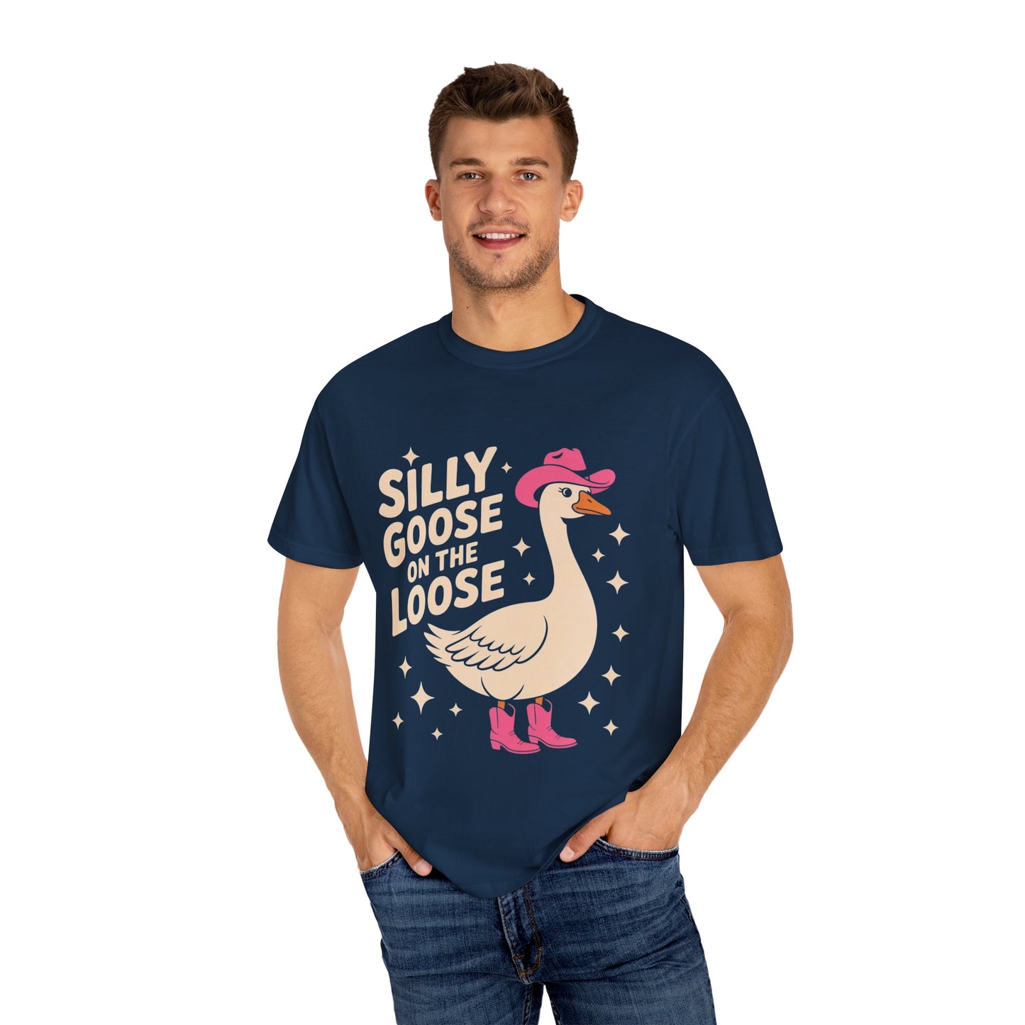 Silly Goose on the Loose Tee – Funny Cowboy Comfort Colors T-Shirt