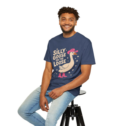Silly Goose on the Loose Tee – Funny Cowboy Comfort Colors T-Shirt