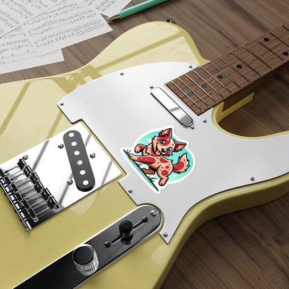 Red Heeler Cartoon Sticker – Cute Australian Cattle Dog Vinyl Decal
