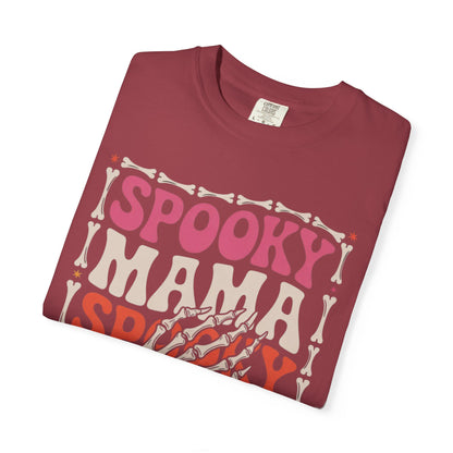 Spooky Mama Tee – Retro Halloween Skeleton Shirt