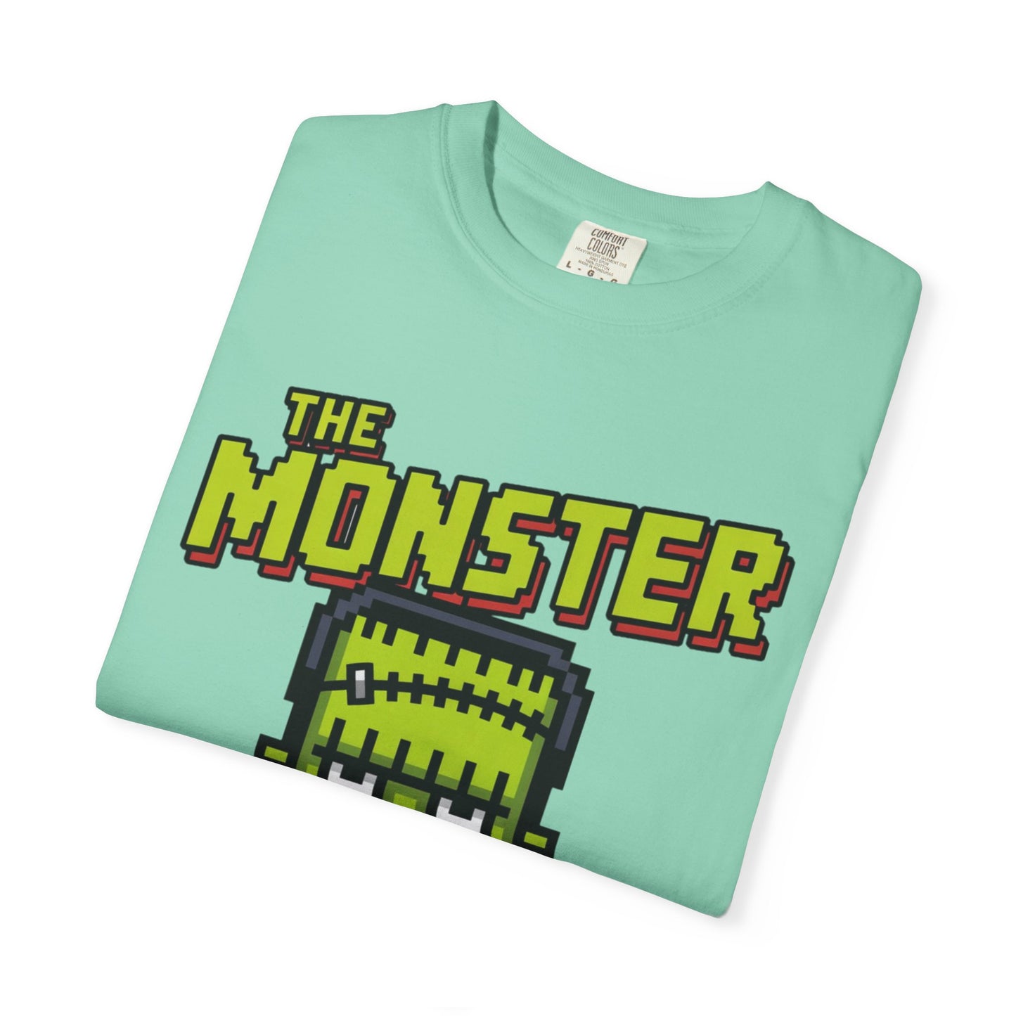 The Monster Pixel Art Tee – Retro Frankenstein Gaming Shirt