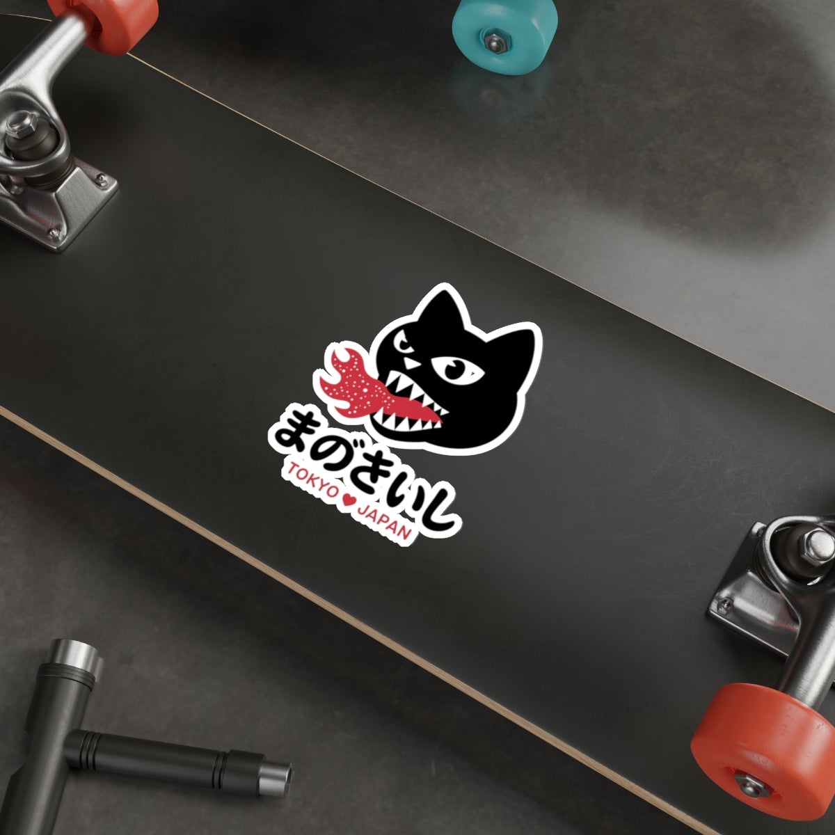 Tokyo Fire Cat Sticker – Die-Cut Vinyl Sticker