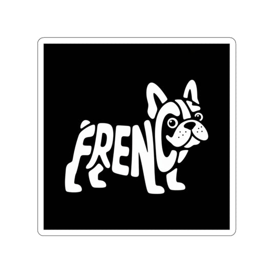 Frenchie Silhouette Sticker – Die-Cut Vinyl Sticker
