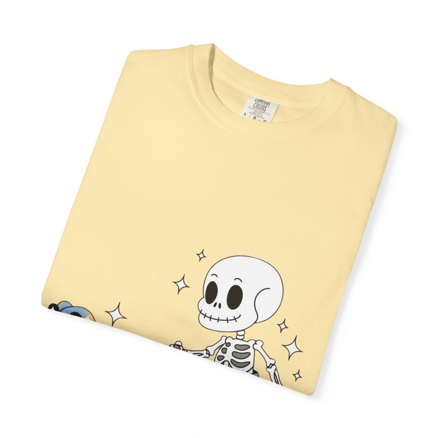 Dino Walk Tee – Skeleton Walking Rainbow Dinosaur Shirt