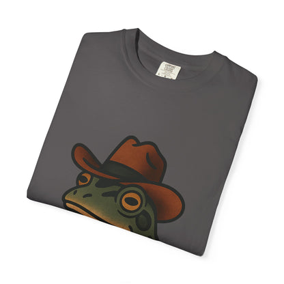 Cowboy Frog Tattoo Tee – Comfort Colors Unisex Garment-Dyed T-Shirt