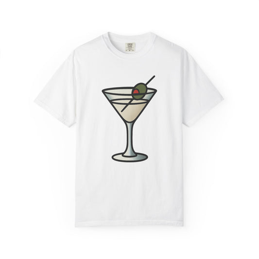 Classic Martini Glass Tee – Comfort Colors Unisex Garment-Dyed T-Shirt