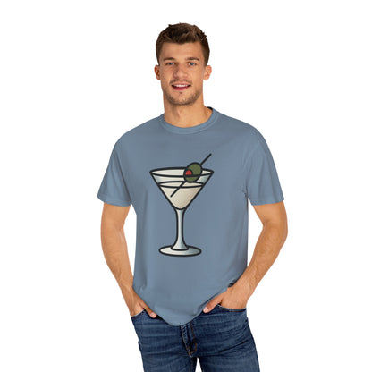 Classic Martini Glass Tee – Comfort Colors Unisex Garment-Dyed T-Shirt