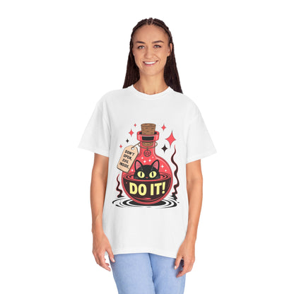 Evil Cat Potion Tee – Gothic Bottle Familiar Comfort Colors T-Shirt