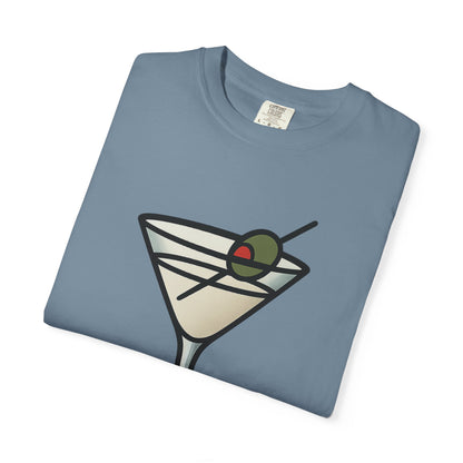 Classic Martini Glass Tee – Comfort Colors Unisex Garment-Dyed T-Shirt