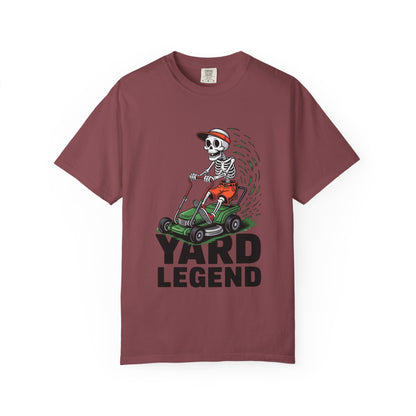 Yard Legend Skeleton Tee – Funny Lawn Mowing Comfort Colors T-Shirt