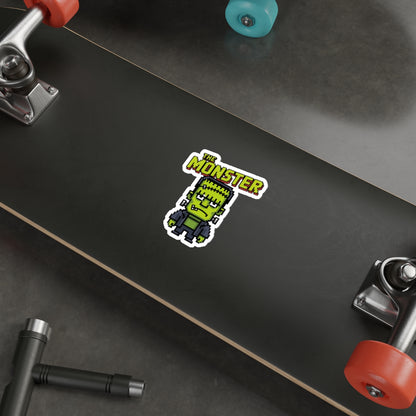 Monster Pixel Art Sticker – Die-Cut Vinyl Sticker