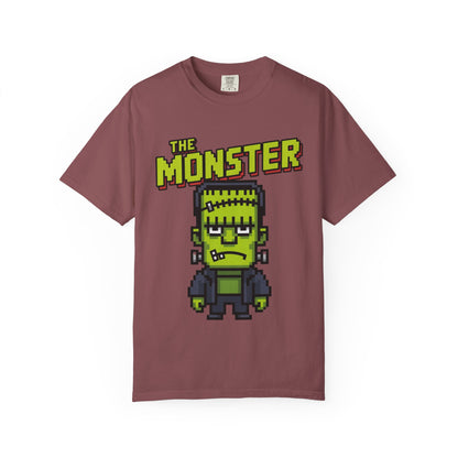 The Monster Pixel Art Tee – Retro Frankenstein Gaming Shirt