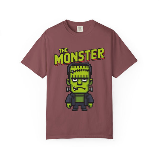 The Monster Pixel Art Tee – Retro Frankenstein Gaming Shirt