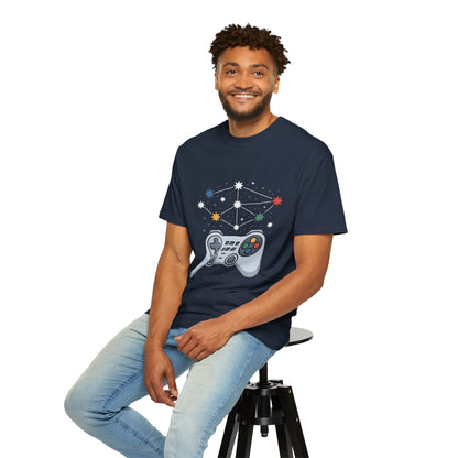Game Galaxy Tee – Cosmic Gaming Controller Comfort Colors T-Shirt