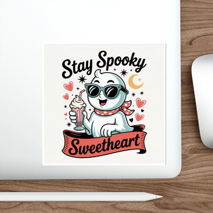 Stay Spooky Sweetheart Sticker – Die-Cut Vinyl Sticker