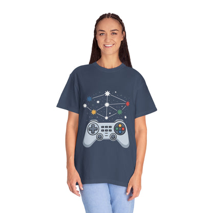 Game Galaxy Tee – Cosmic Gaming Controller Comfort Colors T-Shirt
