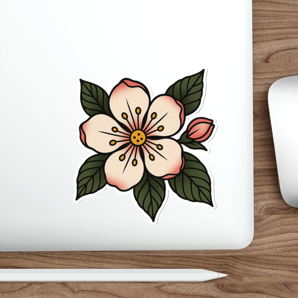 Traditional Blossom Tattoo Sticker