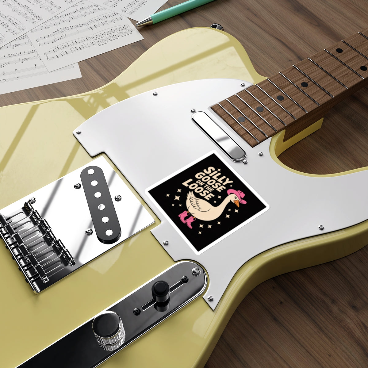 Silly Goose on the Loose Sticker – Die-Cut Vinyl Sticker