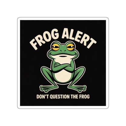 Frog Alert Sticker – Die-Cut Vinyl Sticker